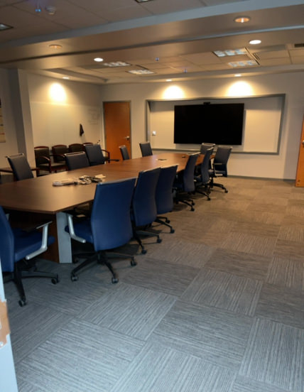 Clean office conference room